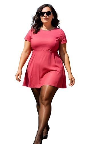 Aurellie Women’s Plus Size Sheer Black 20 Denier Tights Curvy Fit Comfortable Durable Lightweight Hosiery