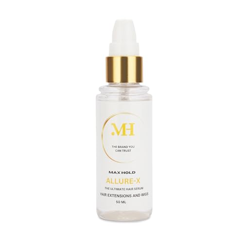 Allure-X Hair Patch Serum 50ml – Best for Frizzy Hair & Shine | Hair Serum for Extensions & wigs for Men & Women | Wig & Hair Extension Serum for Silky Smooth Look