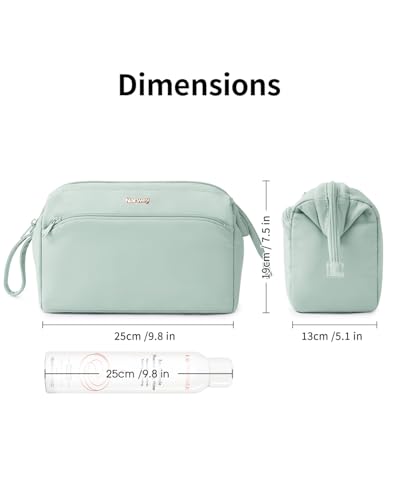 Image of Narwey Travel Makeup Bag Toiletry Bag, Large Cosmetic Bag for Women Girls