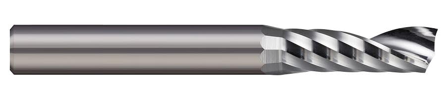 SFA-500-812 Square End Mill - Upcut, 1/2 Cutter Dia, 1-1/2 LOC, 1 Fl, 1/2 Shank Dia, 4 OAL, Uncoated