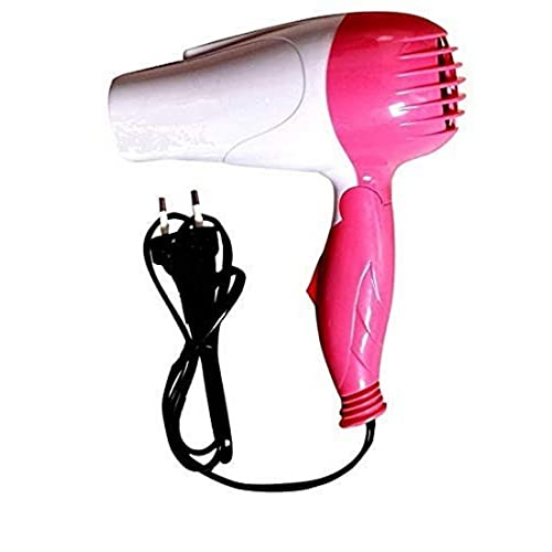 Image of Professional Electric Foldable Hair Dryer With 2 Speed Control 1000 Watt - Multicolor
