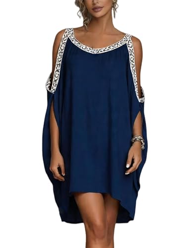 Mini-robe pour femme cache-maillot ample et légère pour tenue de plage chic