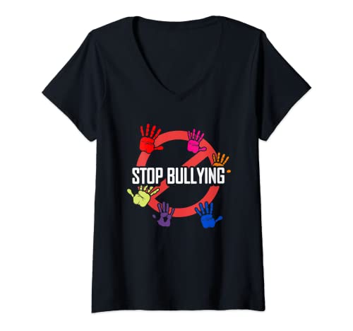 Womens Stop Bullying | Choose Kind | Anti Bullying V-Neck T-Shirt