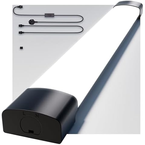Amdelne 6000K LED Batten Light, 4FT Cover