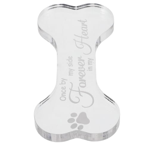 Toddmomy Plaque Commémorative pour Chien Os Marqueur pour Jardin Décoration Funéraire Panneau De Cimetière Ornement De Deuil pour Animaux De Compagnie