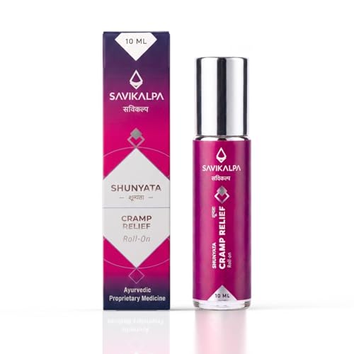 Image of SAVIKALPA Shunyata Period Cramp Relief Roll-On 10ml | Fast-Acting Natural Essential Oil Blend for Menstrual Pain, Relief from Cramps & Lower Abdomen Discomfort |Premium Menstrual Cramp Relief Solution | Travel-Friendly