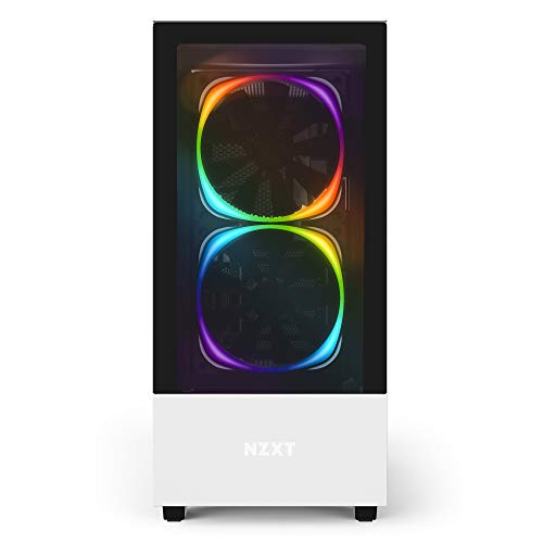 NZXT H510 Elite - Case da gioco per PC Case mid-tower ATX/microATX/mini-ITX Premium - Doppio pannello in vetro temperato - Porta Tipo C USB I/O frontale - Montaggio GPU verticale