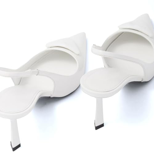 Women's Slingback Sandals Slip On Stiletto Pumps Glitter High Heels Sexy Pointy Closed Toe Sandals for Party Prom Dress Shoes3