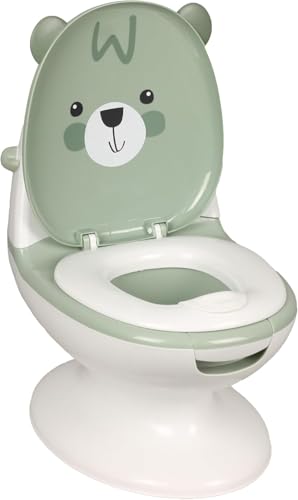 Bambisol – Pot Éducatif Bébé, Mini Toilettes avec Chasse d’Eau Sonore, Cuvette Amovible, Protection Anti-Projection, Compartiment Lingettes – Dès 12...