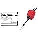 Olympus LI-92B Batería Recargable de ión-Litio para cámaras Tough!, Color Gris + Correa flotable de muñeca CHS-09 para Gama TG, Color Rojo