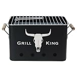 GEEZY Portable BBQ Grill – Compact Charcoal Barbecue for Camping, Garden, Beach – Lightweight Small BBQ with Easy Setup & Ventilation – Ideal Portable Grill for Camping or Travel