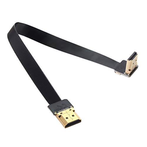 Cablecc HD-198-UP-0.2M Cyfpv Fpv Hdmi Male To Up Angled 90D Hdmi Male Hdtv Fpc Flat Cable thumb #1