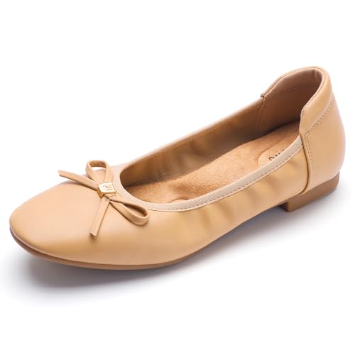 Image of Women's Comfortable Round Toe Bow Ballet Flats Shoes