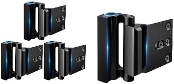Buy Two Save More-Home Security Door Lock Reinforcement Black 1 Packs and 3 Packs