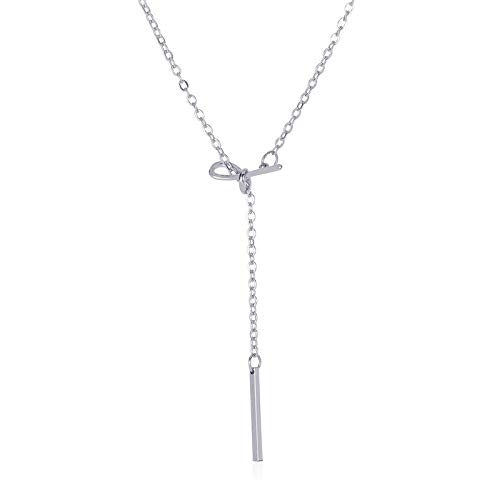 Long collier sexy avec nœud papillon pour femmes accessoire suspendu noué