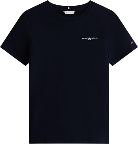 Tommy Hilfiger Damen T-Shirt Kurzarm 1985 Rundhalsausschnitt, Blau (Nos Desert Sky), XS – Ansicht 5