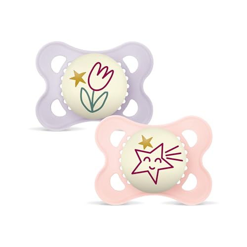 MAM Original Night Succhietto 2-6 Mesi (Set da 2), Ciuccio