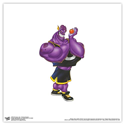 Affiche Monstar Bupkus Space Jam pour décoration murale de chambre de geek ou salon de jeux