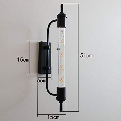 Lámpara de pared industrial para iluminar escaleras con estilo retro 2