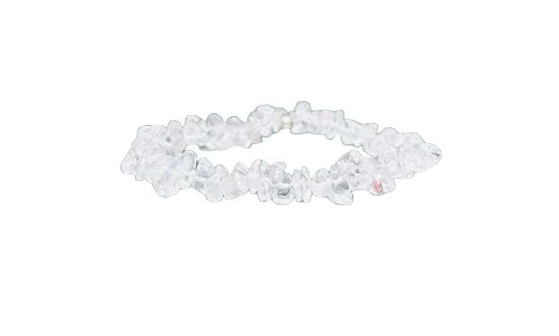 Quartz naturel transparent et perles semi-précieuses pour bracelet extensible de guérison cristal