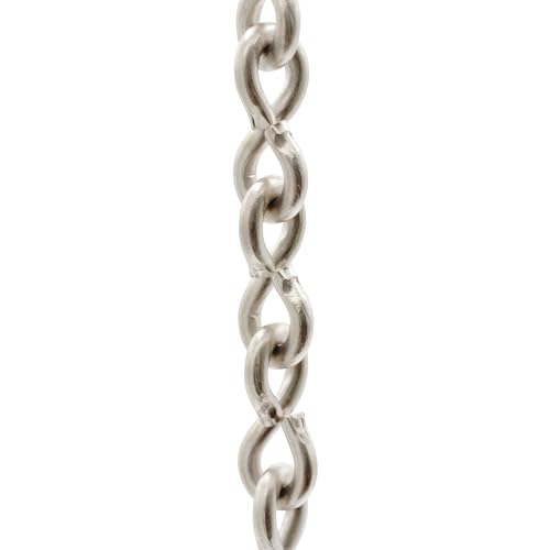 Image of RCH Hardware CH-20-SN-3 Brass Chandelier Chain, Satin Nickel (3 Feet)
