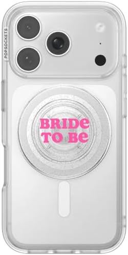 PopSockets Phone Grip for MagSafe, Magnetic Holder, Phone Stand, Funny - Bride to Be — view 2