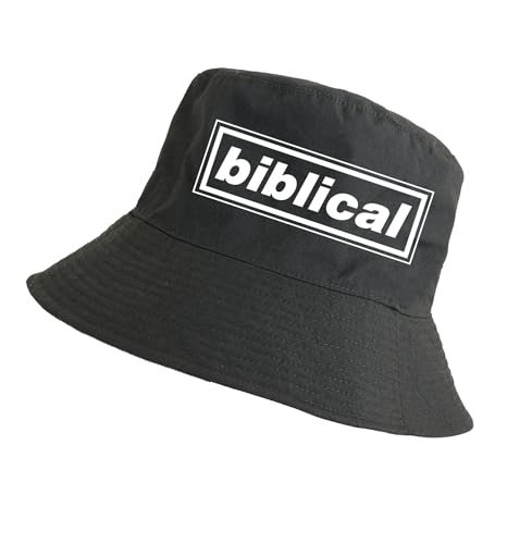 Partisan Oasis Song Bucket Hats - Black - Adult One-Size fits All (UK Alpha One Size Biblical)