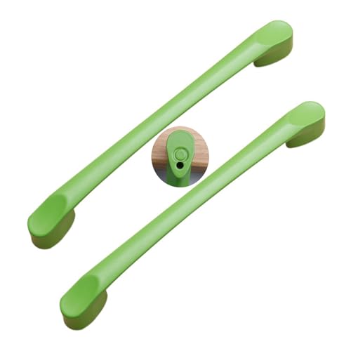 JMCXSM592 2 pezzi Tiretti Armadio lega di alluminio maniglie colorati cameretta bambini Pomello,Manopole Cassetto Maniglione porta Tavolino,Pomolo Ferramenta per mobili (Passo foro 96mm,verde)