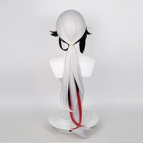 Anime Cosplay Wig, Genshin Impact Wig, with two Wig Caps, for Halloween Party & etc. (Arlecchino) - Image 3