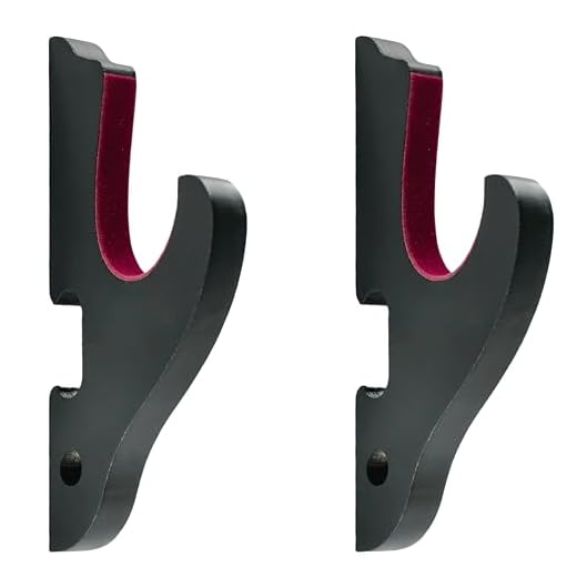 Eforlife Conjunto com 2 ganchos para espada de parede Samurai Suporte de exibição ajustável para Katana Wakizashi Tanto Genji Suporte de arma de espada (1 camada acolchoada)
