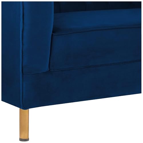 Image of Chesterfield Traditional 3 Seater Luxury Sofa Loving Sofa Button Tufted for Living Room, Guest Room, Bedroom, and Your Loving Space (Dark Blue)