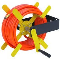 Central Pneumatic Air Hose Reel, Holds 100ft, Max 120 PSI, Wall Mount, Orange