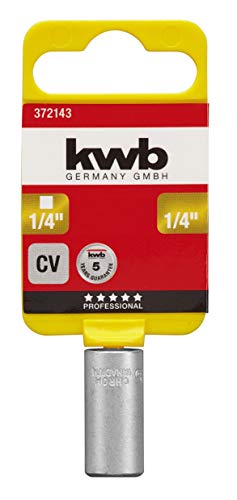 kwb 3721-43 transition piece socket wrench 1/4 x 1/4 inch bits, Multicolor, 1/4 Zoll - Image 2