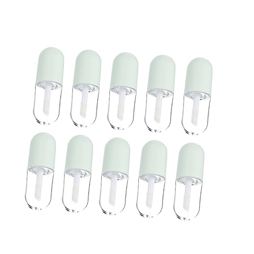 BESTYASH 10 Piezas Tubos Vacíos para Brillo Labial Botellas DIY para Aceite y Color Labial Diseño Compacto y Portátil para Maquillaje Diario