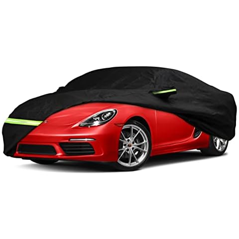 YIXIND Waterproof Car Cover for 1997-2022 Porsche 718 Boxster/Cayman 986/987/981 Car Cover Custom Fit 100%Waterproof Windproof Strap & Single Door Zipper Bands for Snow Rain Dust Protection (718) Cover