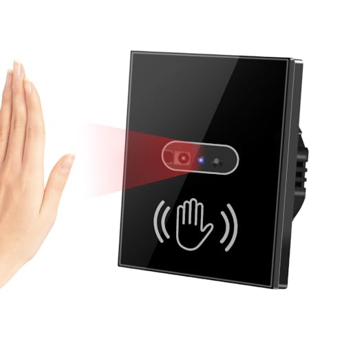 Cerhot EU 230V Commutateur de capteur de mouvement Interrupteur de lumière IR Pas besoin de toucher Interrupteur de capteur de mouvement Interrupteur de...
