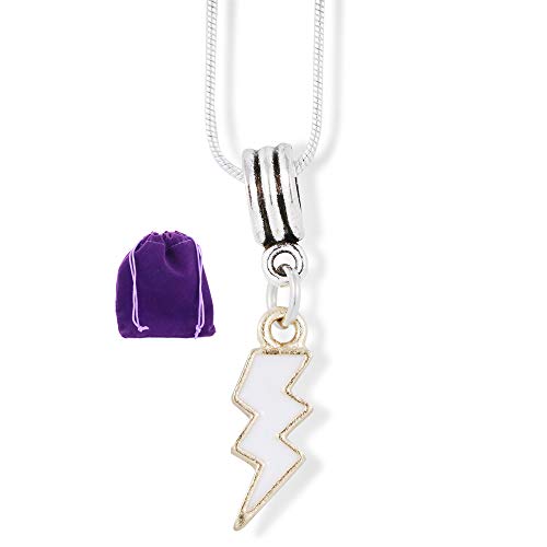 Chaîne serpent pendentif éclair blanc, le cadeau idéal et chic