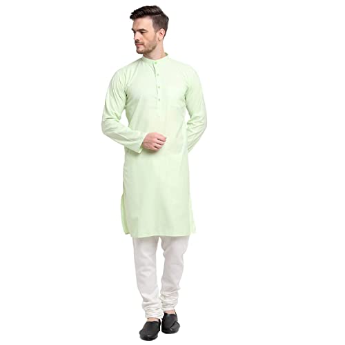 Aakrati Men's Tunic Cotton Kurta Pajama Casual Dress Set
