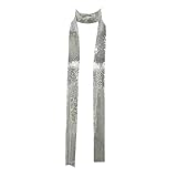 Largement utilisé : cette écharpe à paillettes est adaptée à de nombreuses occasions où vous voulez être plus glamour, comme les fêtes d'été sur la plage, les mariages, les fiançailles, les fêtes de fin d'année, elle peut également être utilisée comme corset de cocktail, t-shirt de performance, costume disco et décoration de tenue de soirée.