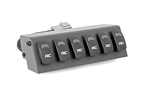 Rough Country 6 Button Multiple Light Controller for 97-06 Jeep TJ/LJ - 70956 , Black - image 6