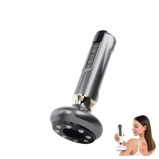 Masajeador de drenaje linfático, máquina de eliminación de grasa ajustable de 12 engranajes, recargable e inalámbrica, masajeador anticelulítico, moldeador de cuerpo de mano para cuello, brazo, pierna