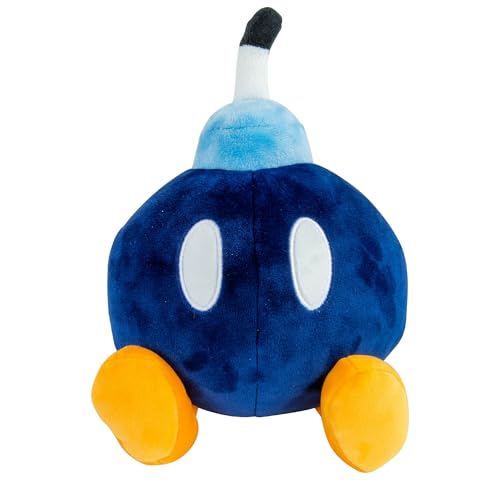 Club Mocchi Mocchi- Super Mario Plush - Bob-Omb Plushie - Squishy Mario Toys and Cute Stuffed Animals - Gaming Room Decor - Video Game Collectibles - 15 Inch
