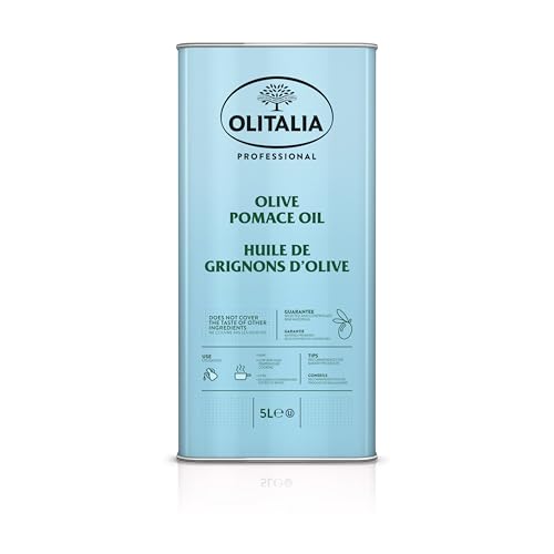 Image of Olitalia Pomace Olive Oil • Light Taste, High Smoke Point Imported Italian Cooking Olive Oil • Ideal for Indian Cooking, Frying, Sauteing & Baking, 169.07 fl oz ℮ 5000 ml