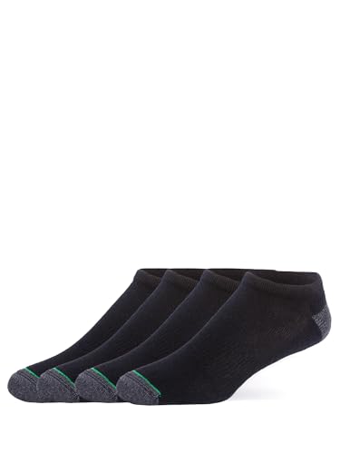 Burlington Mens Comfort Sport Cushion No Show Sock 4 Pair Pack Black One Size