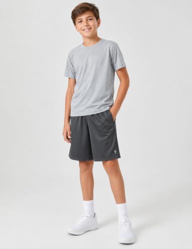 Image of Liberty Pro 5 Pack Youth Boys Athletic Mesh Basketball Shorts | Quick-Dry, Pockets, Knee-Length, Regular Fit, Kids, Teens, for Gym Sports Activewear