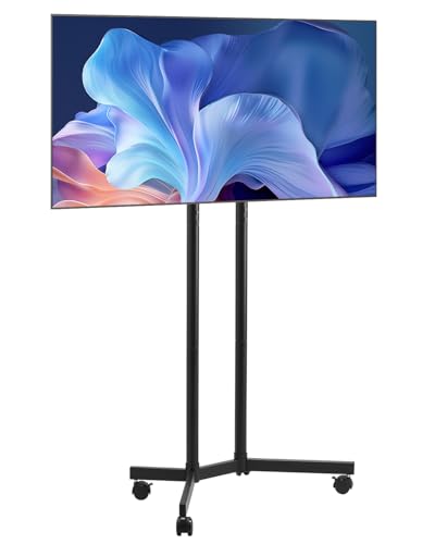 VEVOR Support TV à roulettes, pour téléviseurs/LED/LCD/OLED de 812,8 à 1651 mm, Chariot TV Mobile, jusqu'à 40 kg, Support télé sur Pied Portable, Max....