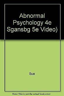 Paperback Abnormal Psychology 4e Sgansbg 5e Video) Book