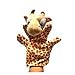 Fuxwlgs Fingerpuppen Große Hand Puppe Tier Plüschtiere Tuch Educational Kognition Hand Spielzeug Finger Puppen Wolf Pig Tiger Hund Puppe (Color : Giraffe)