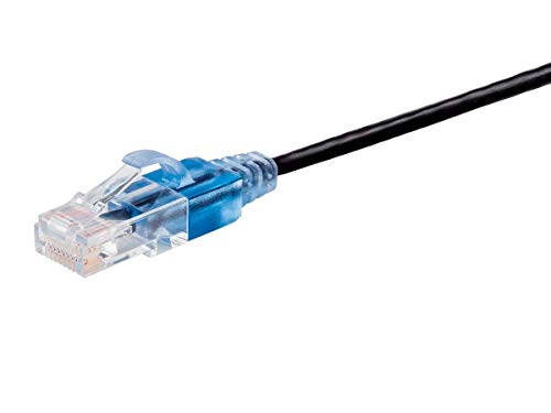 Monoprice Cat6A Ethernet Patch Cable - 50 Feet - Red (5 Pack) Snagless RJ45, UTP, Pure Bare Copper Wire, 10G, 30AWG - SlimRun Series Monoprice Cat6A Ethernet Patch Cable - 50 Feet - Red (5 Pack) Snagless RJ45, UTP, Pure Bare Copper Wire, 10G, 30AWG - SlimRun Series