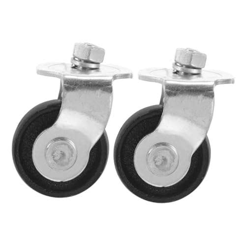 OSALADI 2pcs Hydraulic Jack Accessories Castor Wheels Caster Wheels Front Floor Jack Casters Floor Jack Wheel Floor Jack Replacement Parts Floor Jack Casters 2 Ton Jack Caster Wheel Steel